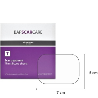 BapscarcareÂ® T siliconenverband voor littekens 5 x 7 cm (10 stuks)