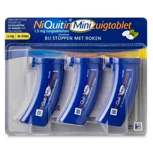 NiQuitin Nicotine 1,5mg Mini Zuigtabletten 60 stuks
