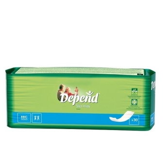 Depend Slip Inlay Inlegger 9X32cm Maxi 200ml 30 Stuks