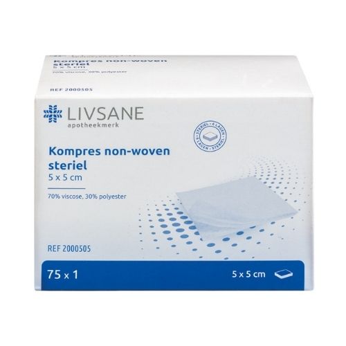 Livsane Kompres NW steriel 5 x 5 cm 100 stuks