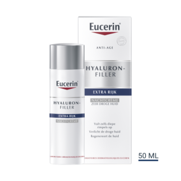 Eucerin Hyaluron-Filler Urea Rijke textuur NachtcrÃ¨me 50ml