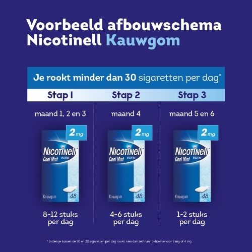 Nicotinell Cool Mint Nicotine 2mg Kauwgums 24 stuks