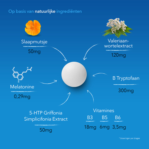 Valdispert Nacht Melatonine Tabletten 30 stuks