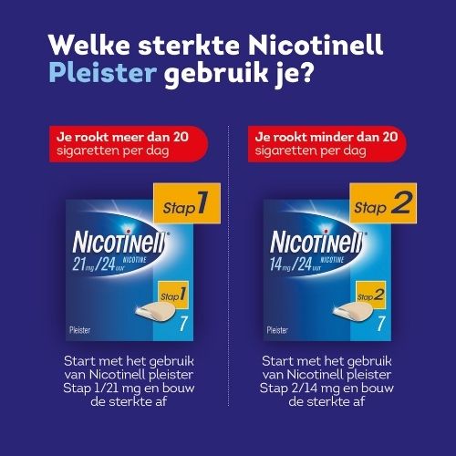 Nicotinell Stap 3 Nicotine 7mg/24uur Pleisters 14 stuks