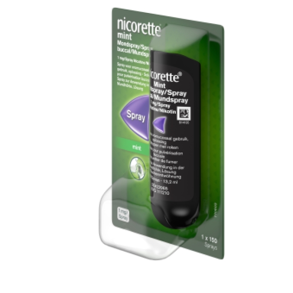 Nicorette Mint Nicotine 1mg Mondspray 150ml