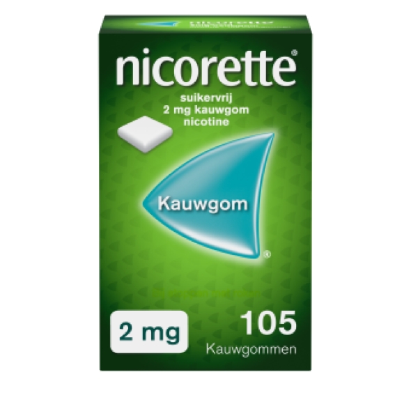 Nicorette Kauwgom Classic 2mg 105 stuks