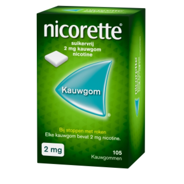 Nicorette Kauwgom Classic 2mg 105 stuks