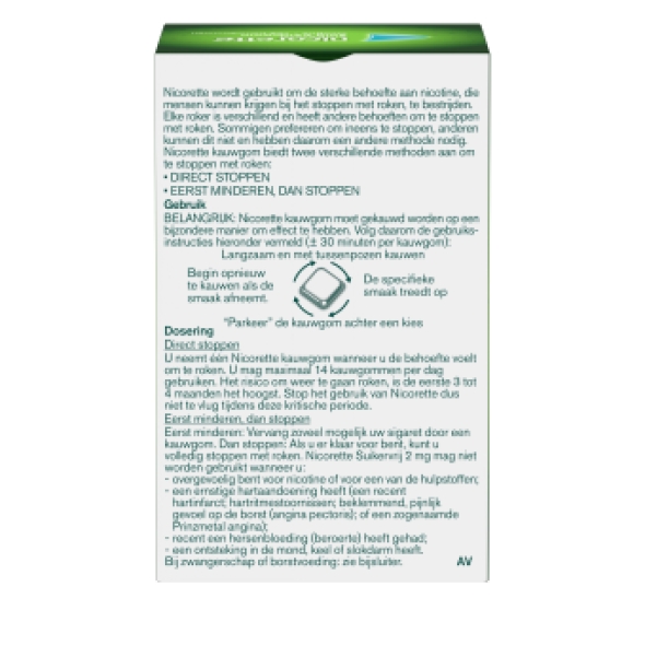 Nicorette Kauwgom Classic 2mg 105 stuks